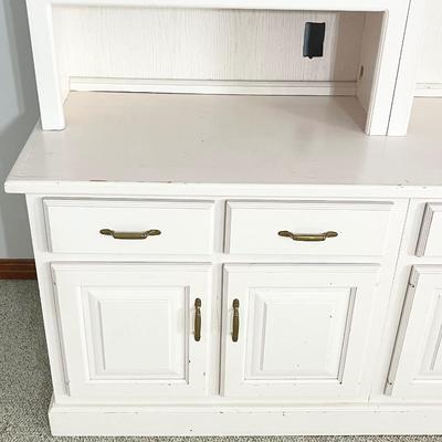 Custom Built ~ Very Pale Pink in Color ~ Solid Wood Wall Unit #1 ~ *Please Read Details