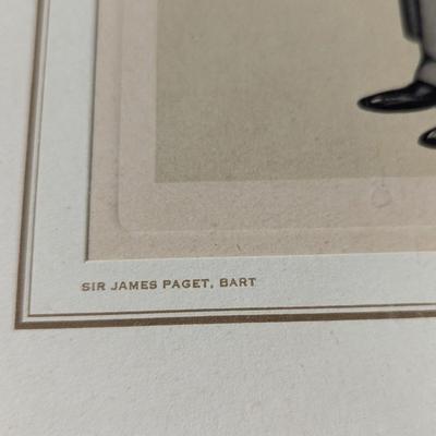 Vintage James Paget, Bart Signed Lithograph