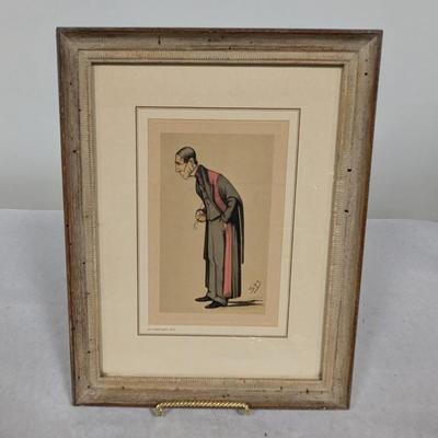Vintage James Paget, Bart Signed Lithograph