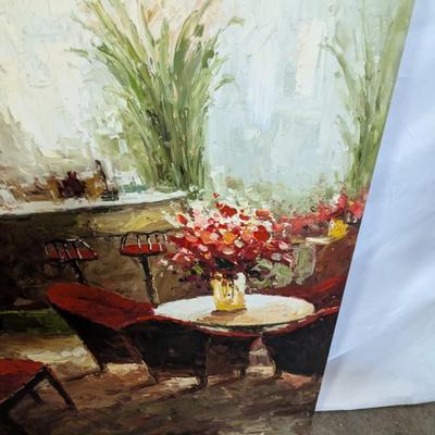 Piano And Bar Scene Canvas Painting
