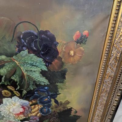 Framed Floral Still Life "Flemish Floral" By Ira Sapir