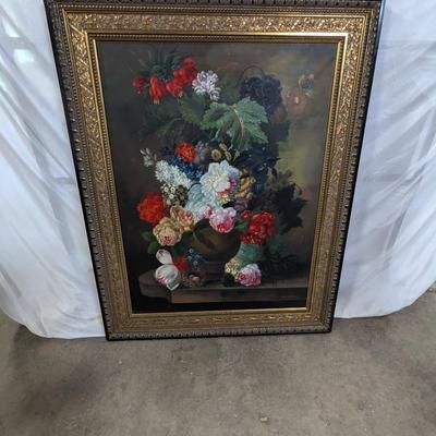 Framed Floral Still Life "Flemish Floral" By Ira Sapir