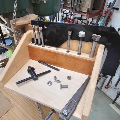 Central Machinery 16 Speed Drill Press & Accessories (WS-JS)