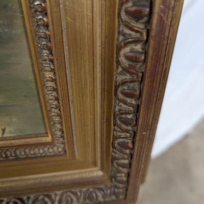Framed Canvas Painting Signed S B Walmersly