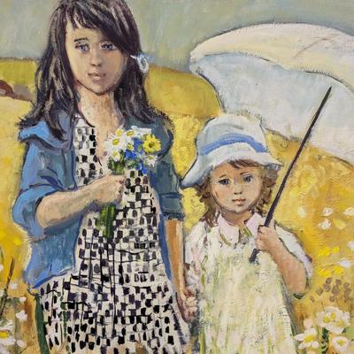 Framed Painting On Canvas Signed By The Artist