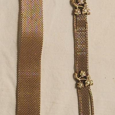 Jewelry lot including Some Vintage including Ladies Vulcain Adjustable Mesh Vntg Swiss 17 Jewel
