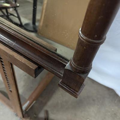 Wooden Framed Wall Mirror
