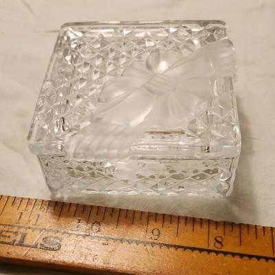 Jewelry lot including Some Vintage Jewelry including studio nova crystal trinket box