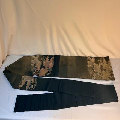 Japanese Kimono Obis with Sterling Silver Stirrers and More (P-DZ)