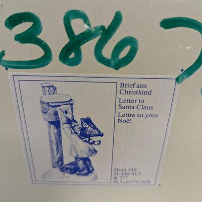 Goebel West Germany Letter To Santa Claus Figurine