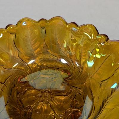 Vintage Iridescent Indiana Carnival Glass Bowl