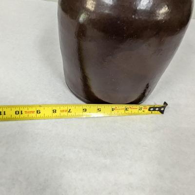 Antique 2 Gallon Beehive Whiskey Stoneware Jug Oil Lamp