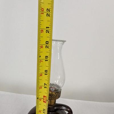 Antique 2 Gallon Beehive Whiskey Stoneware Jug Oil Lamp