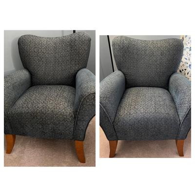 2 Accent Arm Chairs in MCM Style - Excellent Condition