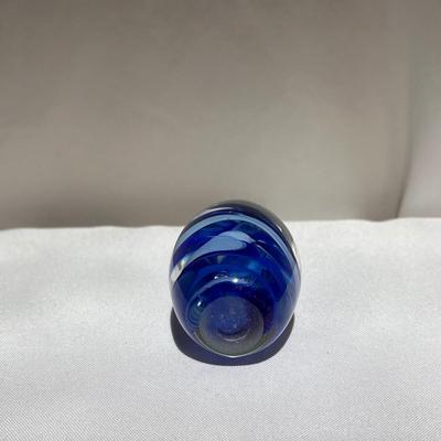 Ronneby Sweden Blue Glass Paperweight, Kosta Boda Paperweight, and More (P-DZ)