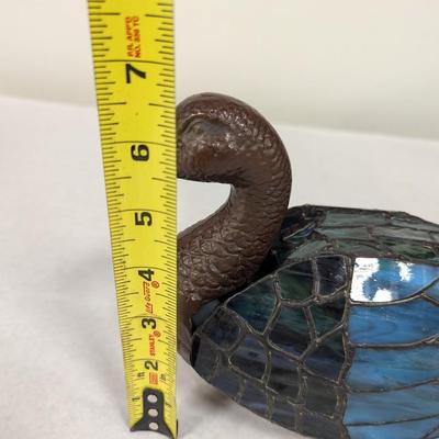 Stained Glass Handcrafted Duck Table Light