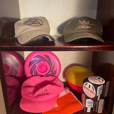 U24-hats, foam football, bandannas, wiffle balls, lawn darts, etc.