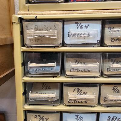 Pair of 45 Drawer Storage Bins & Contents (WS-JS)