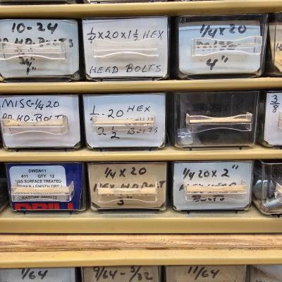 Pair of 45 Drawer Storage Bins & Contents (WS-JS)