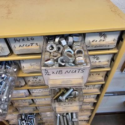 Pair of 45 Drawer Storage Bins & Contents (WS-JS)