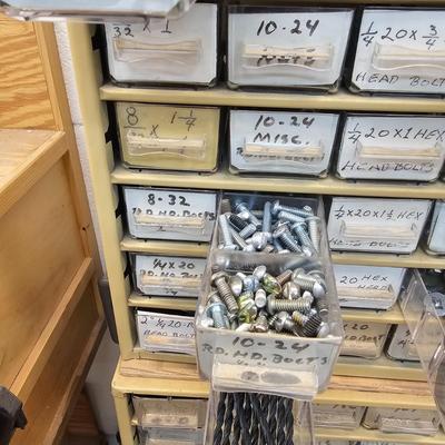 Pair of 45 Drawer Storage Bins & Contents (WS-JS)