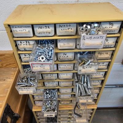 Pair of 45 Drawer Storage Bins & Contents (WS-JS)