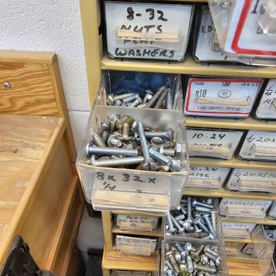 Pair of 45 Drawer Storage Bins & Contents (WS-JS)