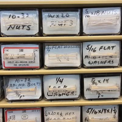 Pair of 45 Drawer Storage Bins & Contents (WS-JS)