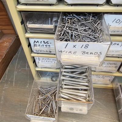Pair of 45 Drawer Storage Bins & Contents (WS-JS)