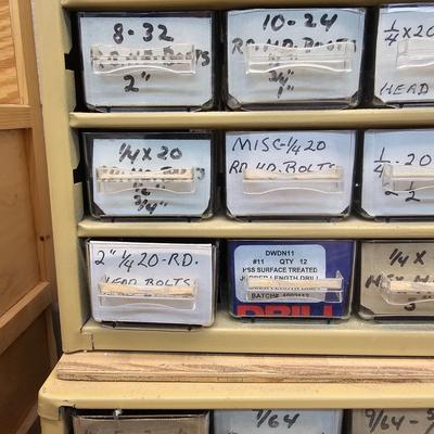 Pair of 45 Drawer Storage Bins & Contents (WS-JS)