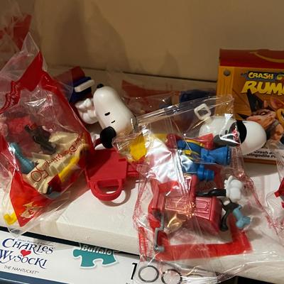 Figurines, Pokemon Cards, Puzzles, Game Lot