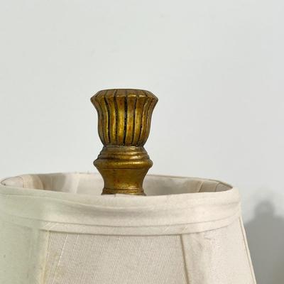 Pair (2) Golden Table Lamps