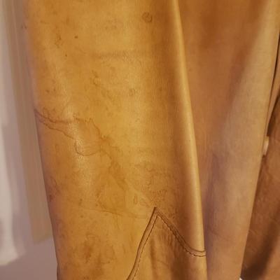 Vintage Leather Shirt Jacket