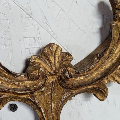 George III Style Mirror Oval Scrolled Frame Flanked By Eagles