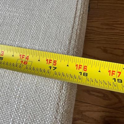 Fabric Storage Ottoman Bench 49" Long