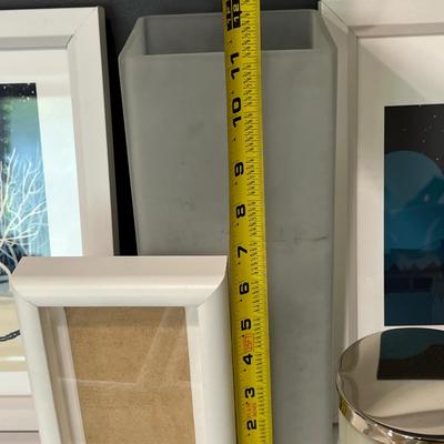 12 Pc. Decorative Lot - Anthropology, Art, Frames, etc.