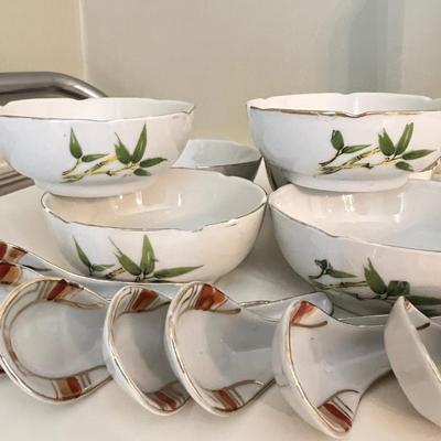 Discontinued Lenox Mosaico d'Italia Collection Tray/Platter + Spoons, Bowls