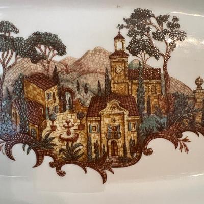 Discontinued Lenox Mosaico d'Italia Collection Tray/Platter + Spoons, Bowls