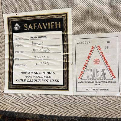 2 Safavieh Wool Indoor Floral/Botanical Oriental Runner Rugs 2'x10'