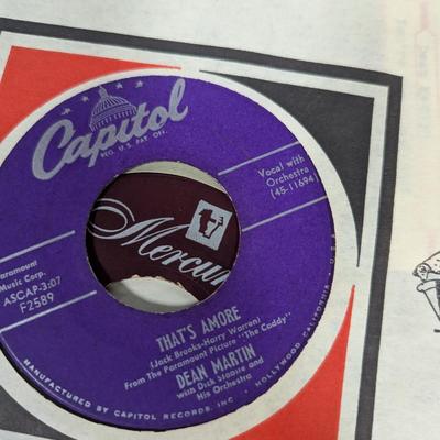 Vintage 45 Records Frank Sinatra Patsy Cline The Supremes & More Artists Lot 1