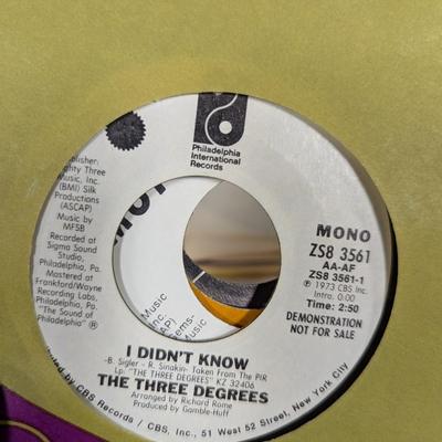 Vintage 45 Records The Three Degrees Curtis Mayfield & Various Artists Lot 3