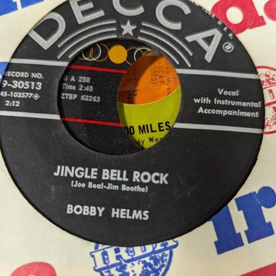 Vintage 45 Records Glen Campbell Mary Wells Bobby Helms & Various Artists Lot 5