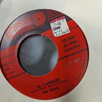 Vintage 45 Records The Moonglow's The Crests & Various Artists Lot 6