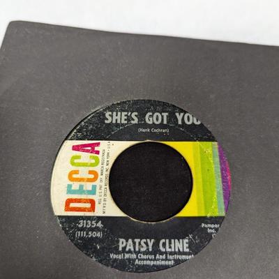 Vintage 45 Records The Beatles Andy Gibb Carpenters Patsy Cline Bee Gees & Various Artists