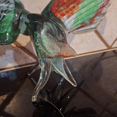 Blown Glass rooster Murano style