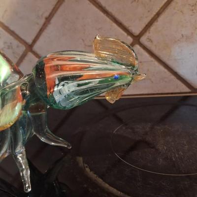 Blown Glass rooster Murano style