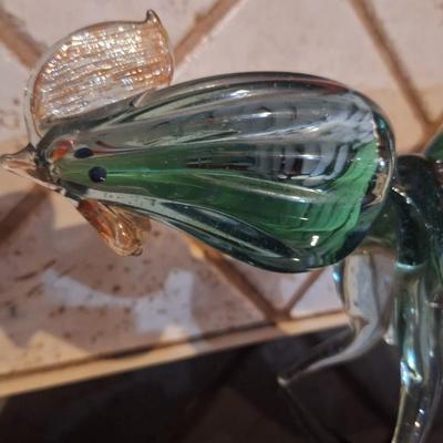 Blown Glass rooster Murano style