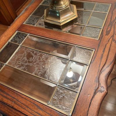 L2-pair of glass top end tables only