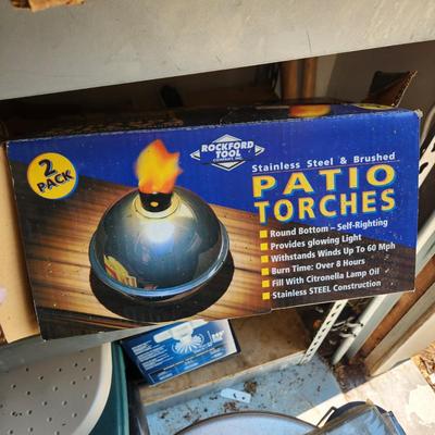 4 Rockford Tool Stainless Steel Patio Torches Never used