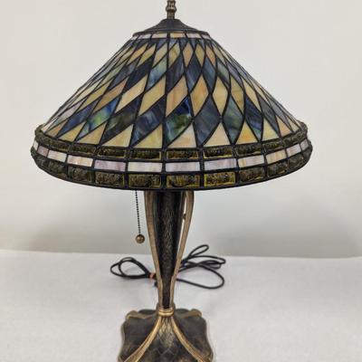Vintage Quoizel Stained Glass Lamp
